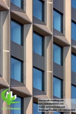 pannelli metallici 3D lamiera di alluminio per rivestimento murario materiale da costruzione architettonica