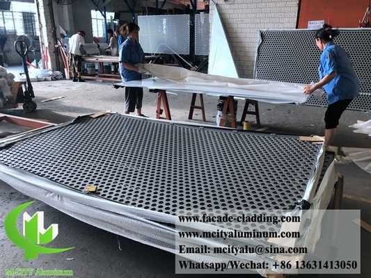 Cina Fabbricante di pannelli perforati di alluminio per facciate architettoniche esterne per rivestimenti