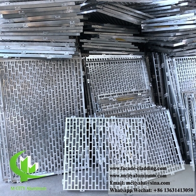 pannelli di perforazione CNC di alluminio a fluorocarburo per la parete tenda per rivestimento di facciate