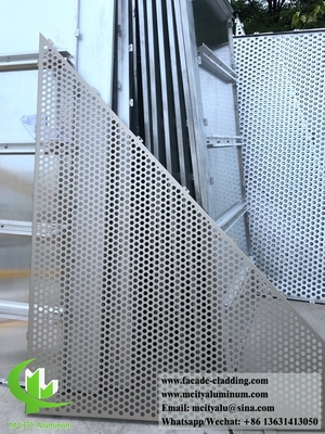pannelli di metallo per pareti con fogli di alluminio a perforazione per facciate di soffitto