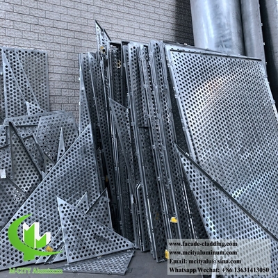 pannelli di perforazione CNC di alluminio a fluorocarburo per la parete tenda per rivestimento di facciate