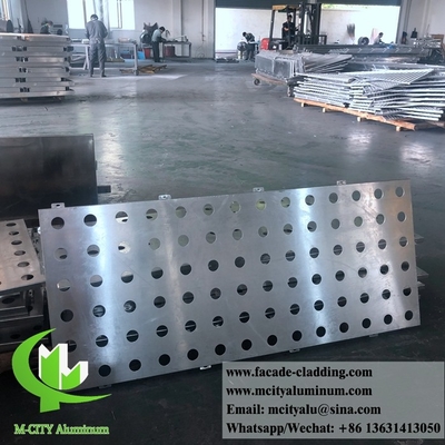 Pannelli per la perforazione di facciate metalliche schermo di alluminio alluminio solido spessore 3 mm in polvere rivestito per rivestimenti murali
