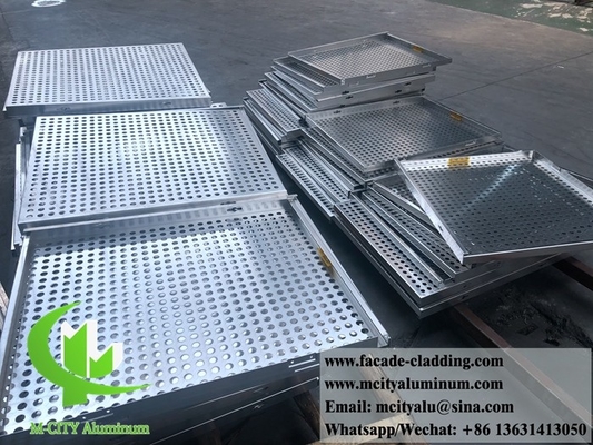 Pannelli per la perforazione di facciate metalliche schermo di alluminio alluminio solido spessore 3 mm in polvere rivestito per rivestimenti murali