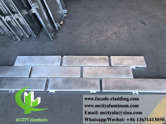 Imitazione di mattoni metallo rivestimento di pareti pannelli di alluminio per rivestimento di pareti decorazione facciata