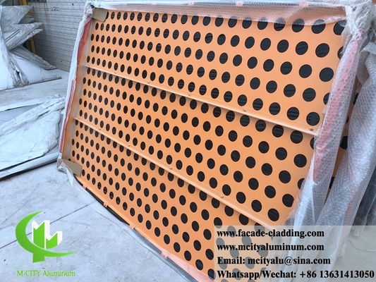 Cnc Architettura lamiera perforata di alluminio esterno lamiera di facciata rivestimento 3 mm piegato