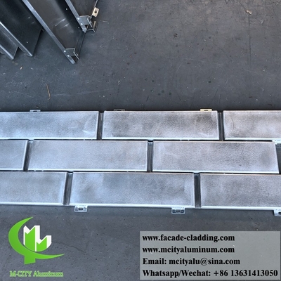 Imitazione di mattoni metallo rivestimento di pareti pannelli di alluminio per rivestimento di pareti decorazione facciata