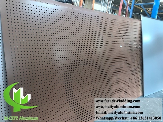 Cnc Architettura lamiera perforata di alluminio esterno lamiera di facciata rivestimento 3 mm piegato