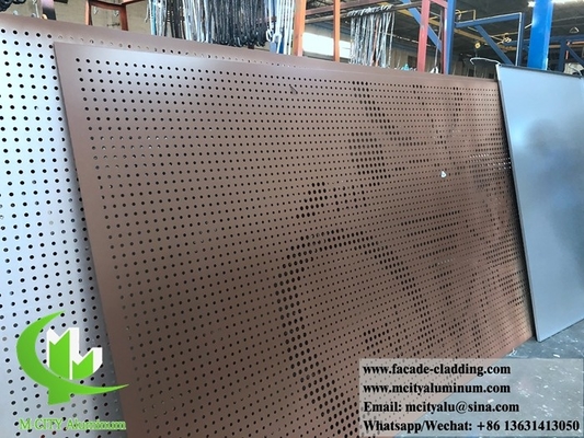 Cnc Architettura lamiera perforata di alluminio esterno lamiera di facciata rivestimento 3 mm piegato