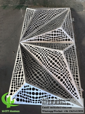 Cina 3003 3mm metallo pannello di alluminio in polvere rivestito di alluminio pannello massiccio muro tenda per rivestimento di facciata