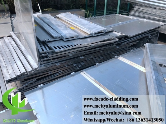 Esterno Faccata in alluminio architettonica tagliata al laser per rivestimento murario pannello in alluminio massiccio
