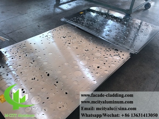 Pannello di alluminio esterno per il taglio CNC in polvere di rivestimento per pareti