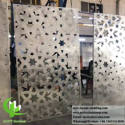 pannelli di alluminio in lamiera di metallo tagliati al laser per il sistema di facciata di rivestimento murario degli edifici