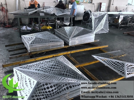 pannelli di alluminio massello in lamiera di metallo per rivestimenti murali