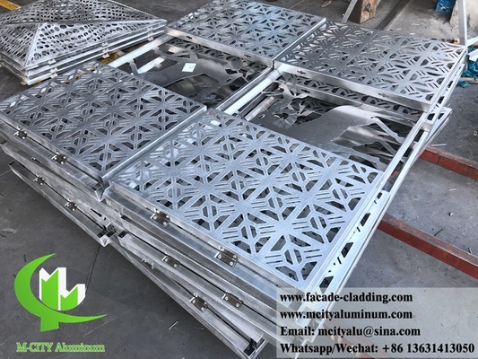 Parete tenda da pannello metallico a pannello massiccio di alluminio per rivestimento di facciata per uso esterno duraturo