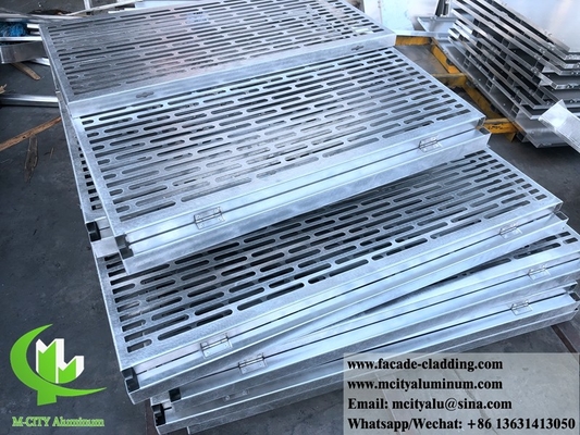 Parete tenda da pannello metallico a pannello massiccio di alluminio per rivestimento di facciata per uso esterno duraturo
