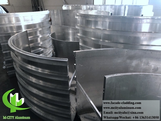 Fassate metalliche di pannelli di alluminio tagliati al laser