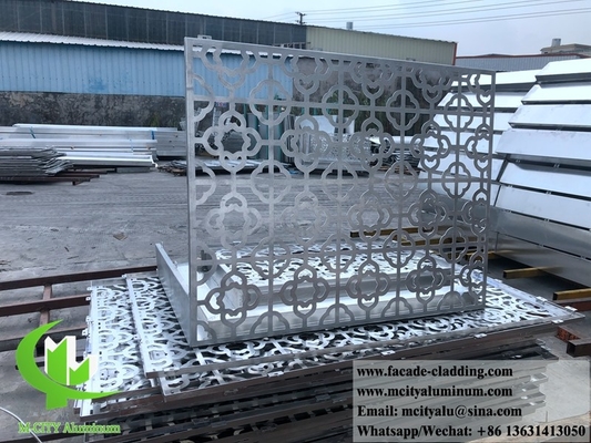 Fassate metalliche di pannelli di alluminio tagliati al laser