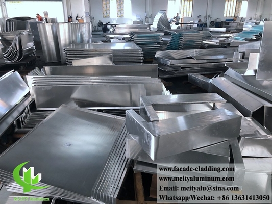 Architettura di metallo solido pannello di alluminio per il sistema di facciata esterno