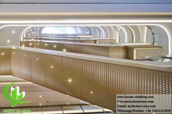 pannello per schermo di alluminio in lamiera di metallo perforata rivestita in polvere per architettura