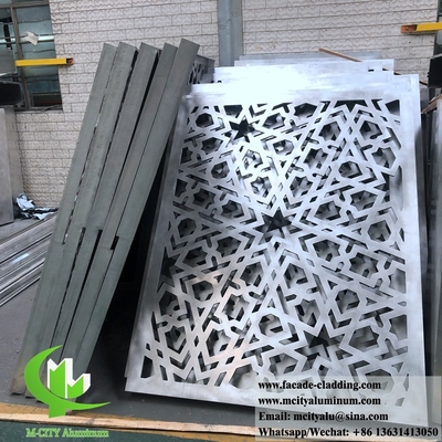Taglio laser 10 mm Rivestimento di facciata con pannelli di alluminio in lamiera metallica per rivestimento esterno di facciata