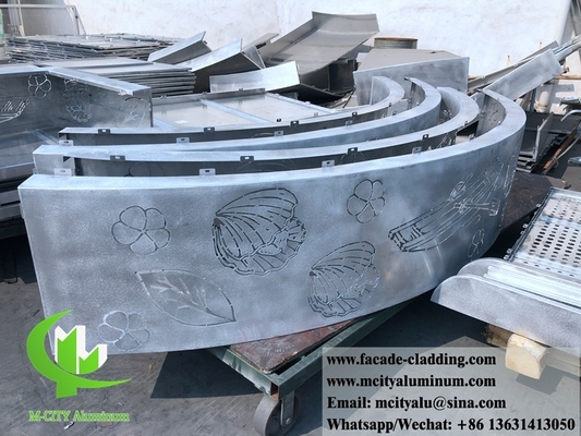 Fassate metalliche rivestimento metallico lamiera di alluminio per la decorazione degli edifici