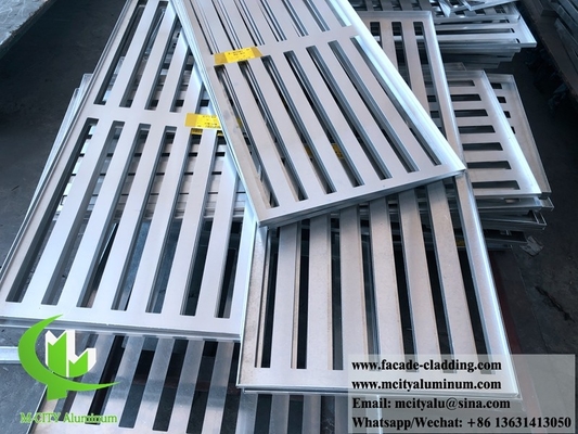 Architettura di metallo di facciata rivestimento foglio di legno colore di grano AC pannello di lamina per l'ombra del sole