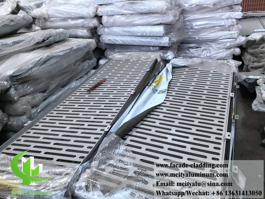 Cina pannello di alluminio perforato in metallo da 3 mm rivestito in polvere di pannello di alluminio solido per facciata