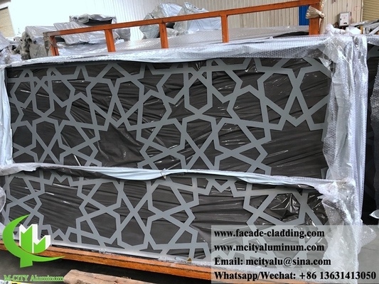 Cina pannello di alluminio perforato in metallo da 3 mm rivestito in polvere di pannello di alluminio solido per facciata