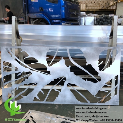 schermo a taglio laser da 8 mm rivestimento di facciata con pannelli di alluminio in lamiera metallica per rivestimento esterno di facciata