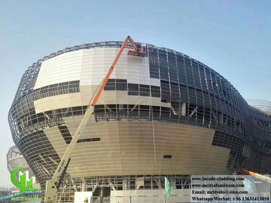 Fogli di alluminio a pannello perforato a fluorocarburo per il rivestimento delle facciate fornitore in Cina