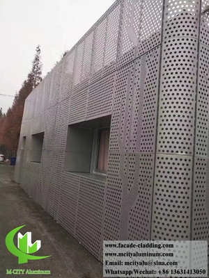 Fogli di alluminio a pannello perforato a fluorocarburo per il rivestimento delle facciate fornitore in Cina