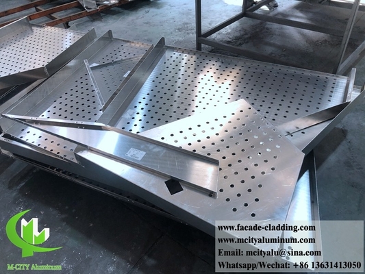 Cina fornitore 3003 pannello metallico di alluminio in polvere rivestito di alluminio di pannello massiccio muro tenda per rivestimento di facciata