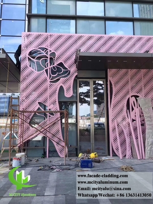 rivestimento di pareti esterne Fassata metallica pannello di alluminio fornitore di fogli perforati in Cina