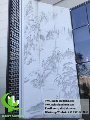 Fassate metalliche perforate pannelli di schermo rivestimento in alluminio fornitore a Guangzhou Cina