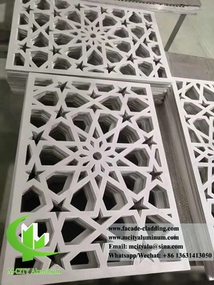 pannelli metallici con disegno tagliato al laser per facciate, rivestimenti per pareti di decorazione materiale di alluminio