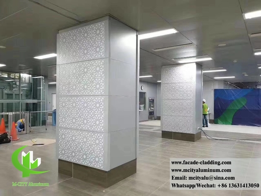Progetto di rivestimento murale in alluminio per facciata in lamiera perforata da 3 mm