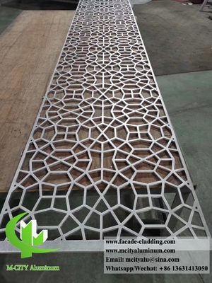 pannelli metallici con disegno tagliato al laser per facciate, rivestimenti per pareti di decorazione materiale di alluminio
