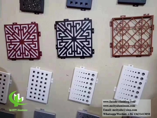 pannelli metallici con disegno tagliato al laser per facciate, rivestimenti per pareti di decorazione materiale di alluminio