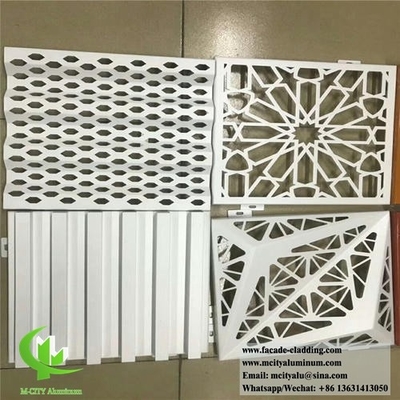 Fabbrica di facciate metalliche pannelli di rivestimento in alluminio perforato lamiera di alluminio per facciate murali