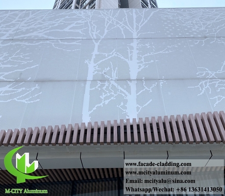 pannelli metallici con disegno tagliato al laser per facciate, rivestimenti per decorazioni murali pannelli per facciate esterne