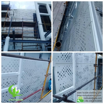 Africa Progetto di rivestimento murale in alluminio per facciata in lamiera perforata da 2 mm