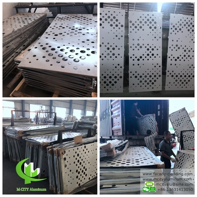 Africa Progetto di rivestimento murale in alluminio per facciata in lamiera perforata da 2 mm