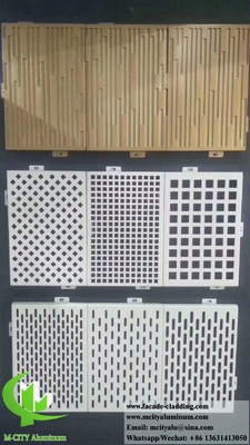 Antirrugine Fassate metalliche perforate Fassata per schermo perforato in alluminio