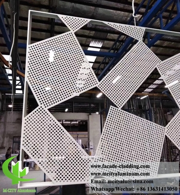 Fabbrica di facciate metalliche pannelli di rivestimento in alluminio perforato lamiera di alluminio per facciate murali