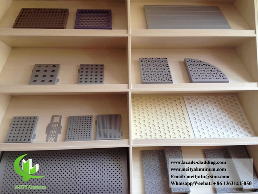Schermo metallico per rivestimenti murali, pannelli per facciate in alluminio
