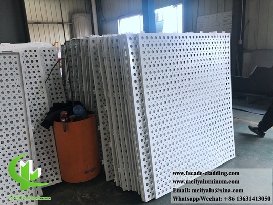 Fassata metallica antirrugine perforata rivestimento in alluminio massiccio rivestimento in metallo rivestito in polvere