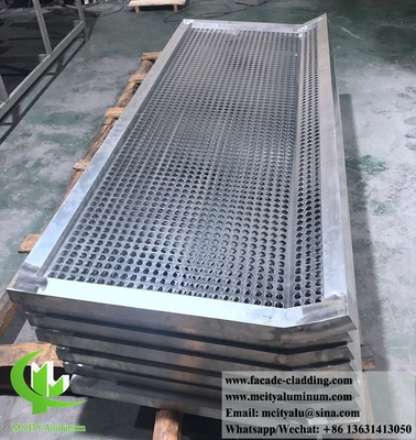 Fogli metallici per vetro di alluminio perforato antirrugine per finestre