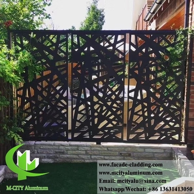 Disegno di rivestimento per pareti in lamiera di alluminio per giardini