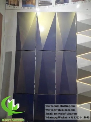 4 mm rivestimento metallico schermo metallo perforato facciate metalliche rivestite in polvere di alluminio