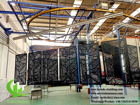 Rivestimenti metallici Faccate in alluminio schermo metallico per rivestimenti murali in polvere rivestito di nero